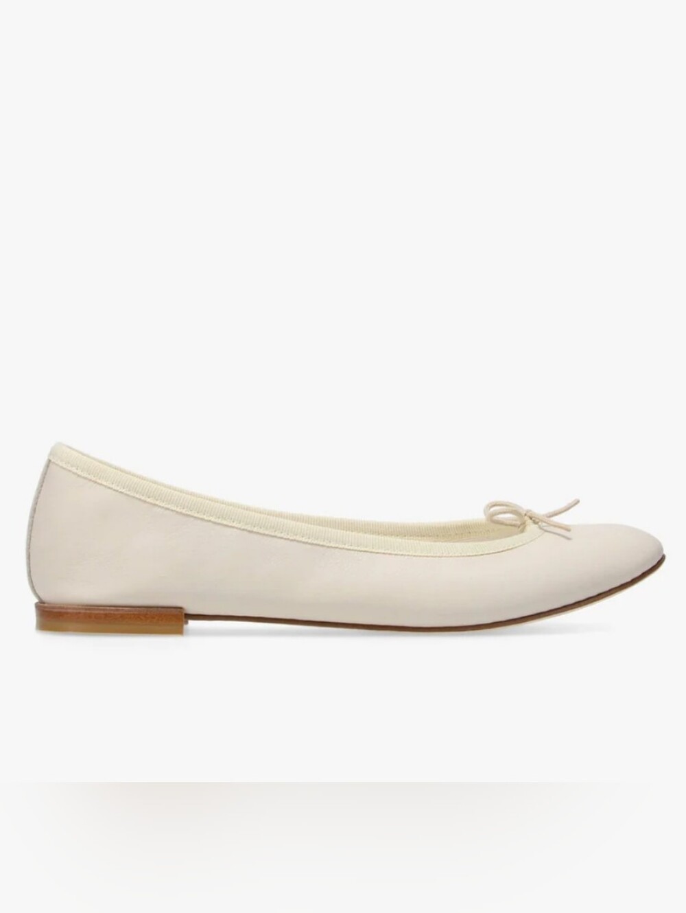 Repetto HOT ITEM! Cendrillon Leather Ballet Flats in Swan Beige. Sz 38/7. R2S!